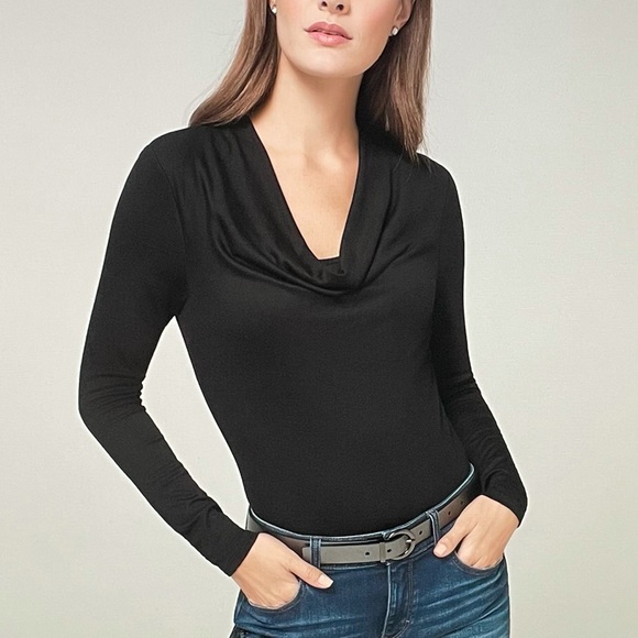 White House Black Market Tops - NWT WHBM Draped Neck Jersey Top XXS